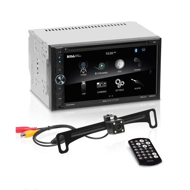 BOSS Audio Systems BVB9695RC - Double Din, 6.95 Inch Touchscreen, A-Link (Screen Mirroring) Bluetooth Audio and Hands-Free Calling, DVD, USB, SD Aux AV In, AM/FM