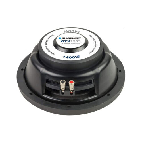 Blaupunkt GTX120S 12" Slim Line Single 4 ohm 1400W Car Audio Subwoofer