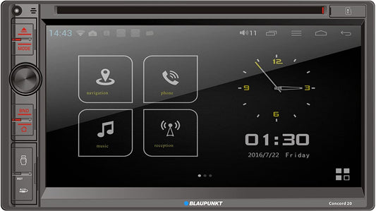 BLAUPUNKT Concord20 Double Din Car Stereo in-Dash 6.9-Inch Touchscreen